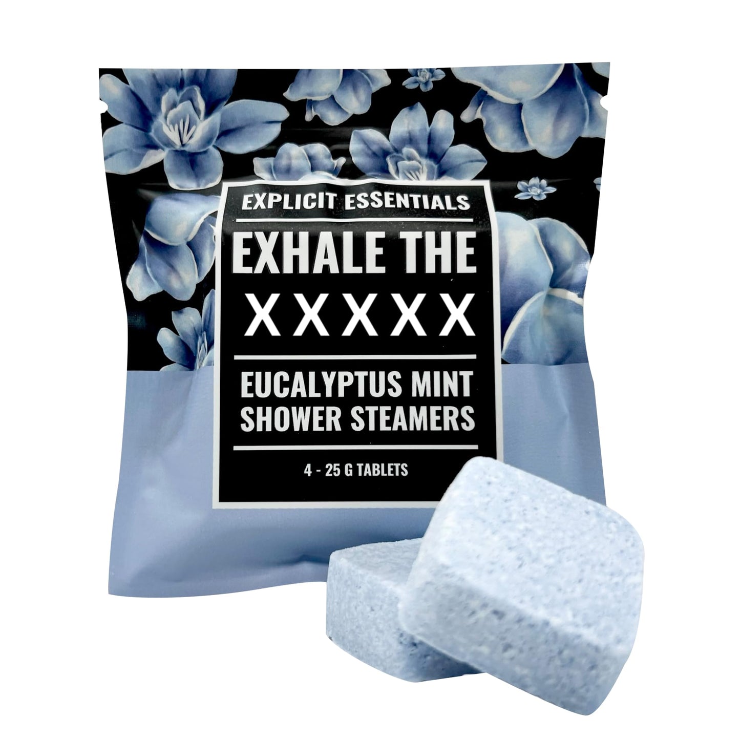 Explicit Essentials Exhale The BS Eucalyptus Mint Shower Steamers - Aromatherapy Eucalyptus and Mint Shower Steamers - Spa Shower Gift for Stress Beauty and Personal Care Explicit Essentials
