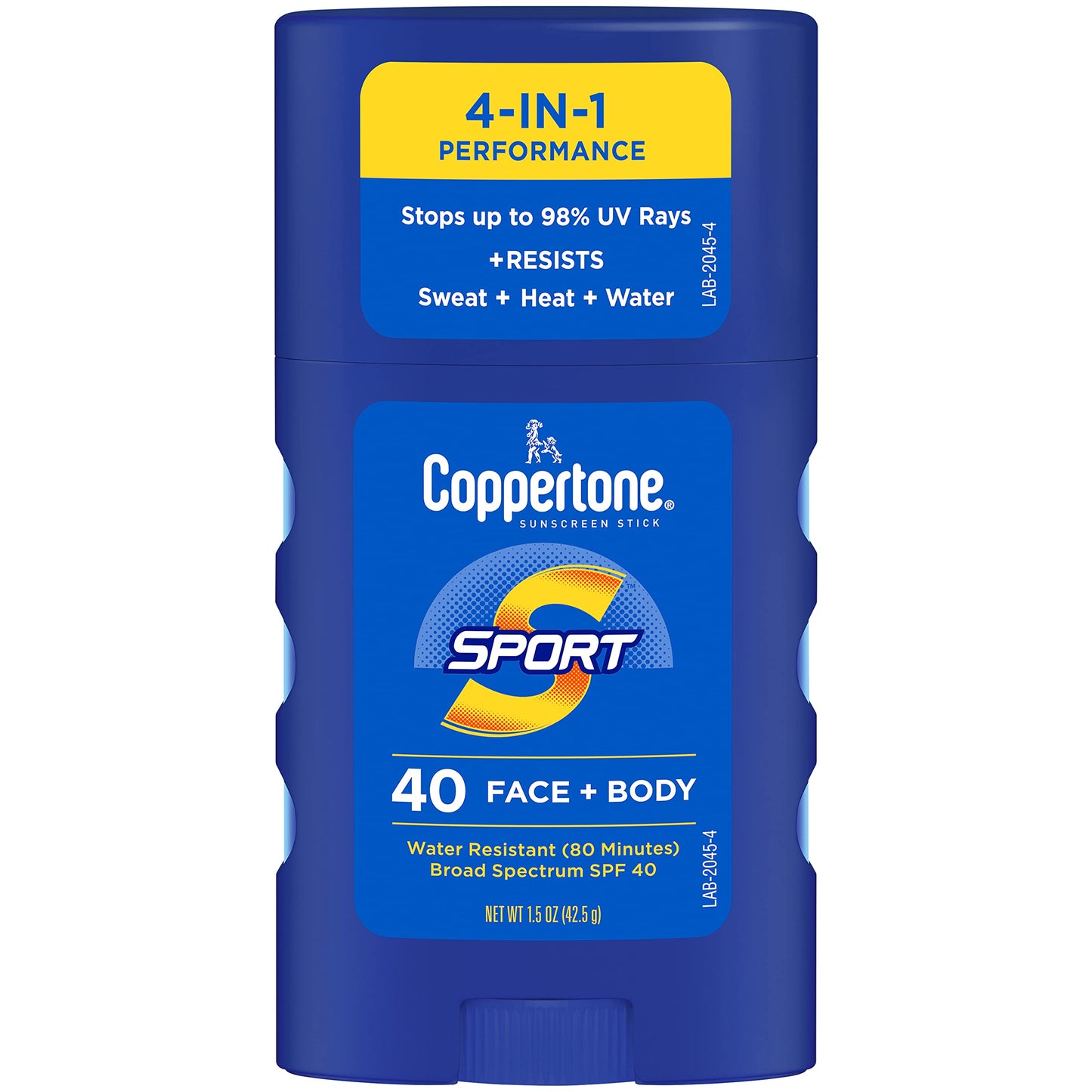 Coppertone Sport Sunscreen Stick SPF 40, Stick Sunscreen for Face and Body, Water Resistant, Travel Size, 1.5 Oz Beauty & Personal Care Coppertone