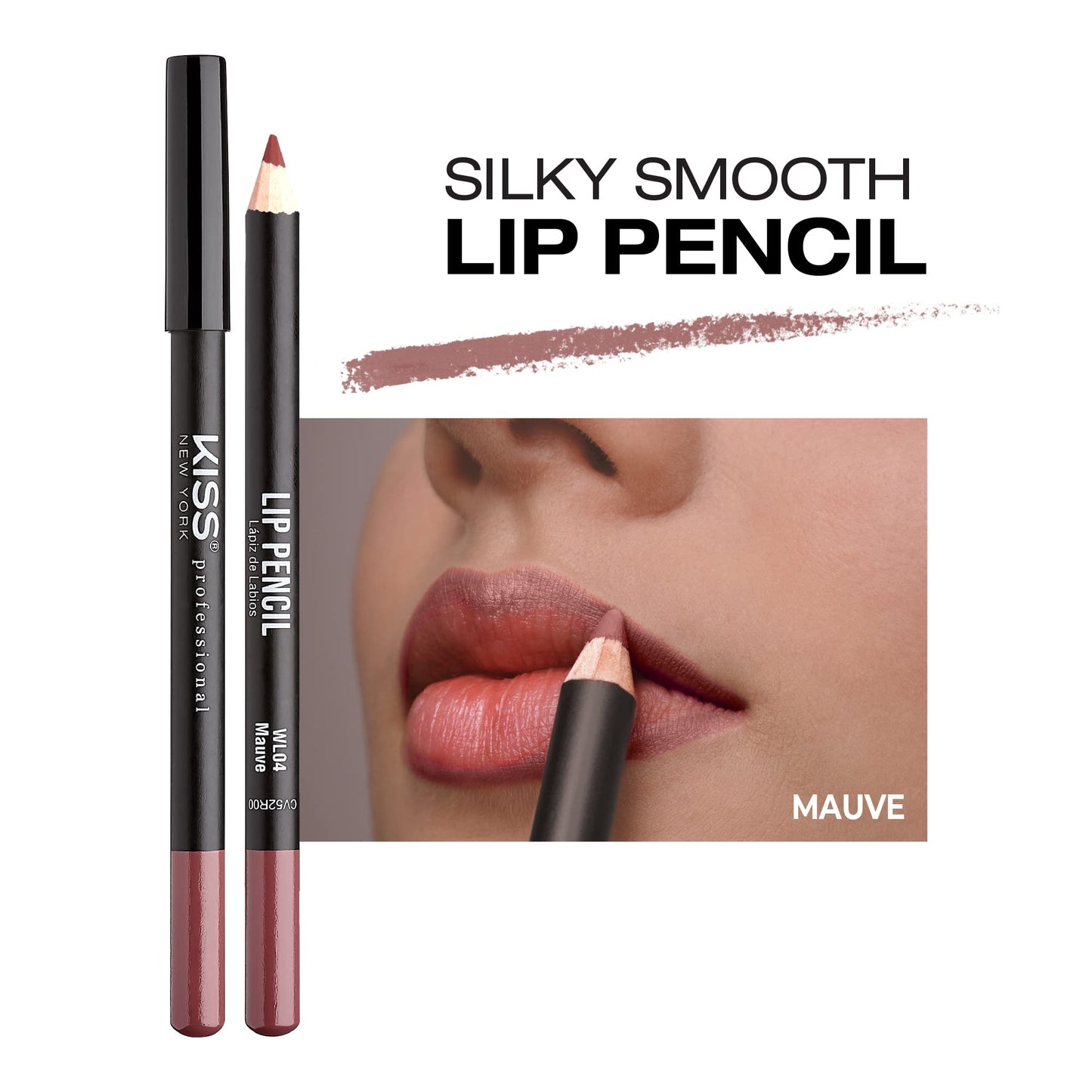 Kiss New York Professional Slim Long-Wear Lip Liner Pencil, Matte Finish Beauty & Personal Care Kiss
