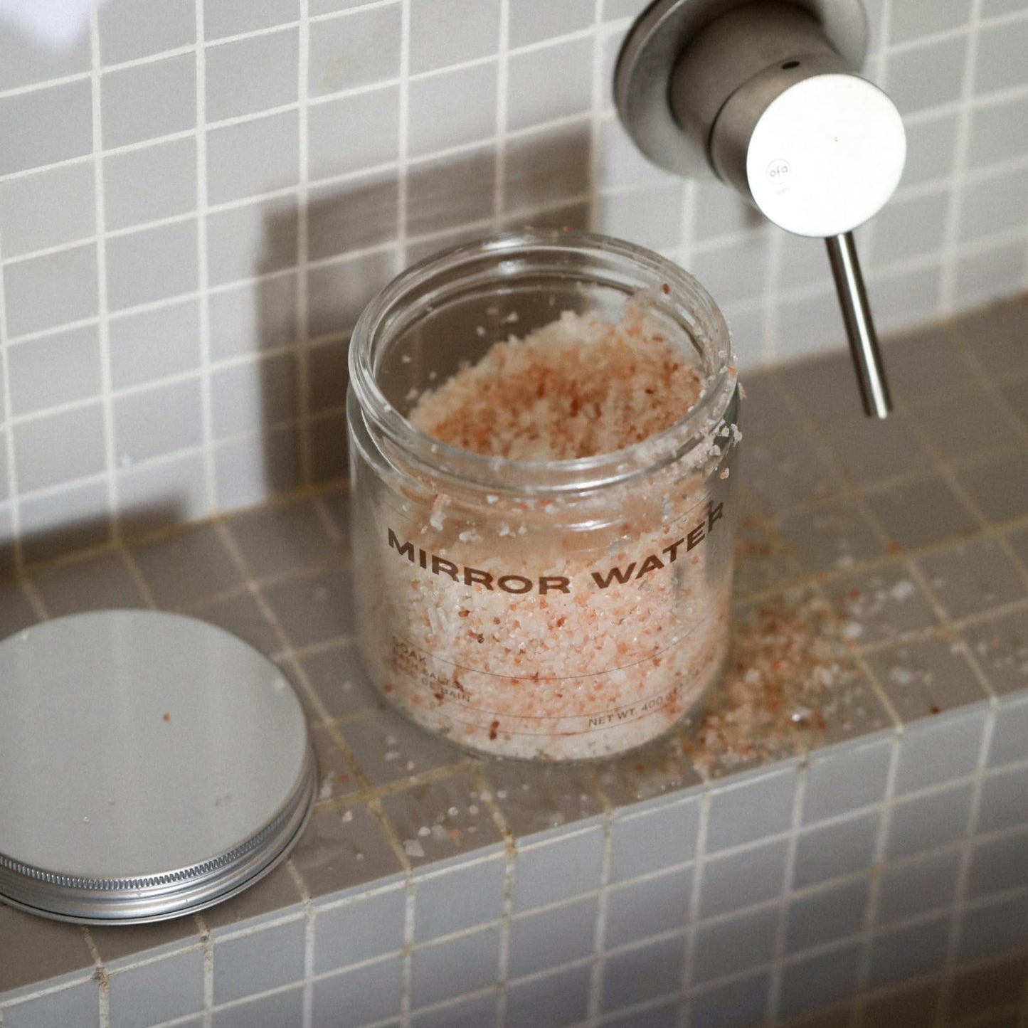 Mirror Water - Soak Bath Salts - Himalayan + Magnesium Salts - Vegan, Cruelty-Free - Sulfate + Phthalate + Paraben Free (400 g) Beauty and Personal Care MIRROR WATER