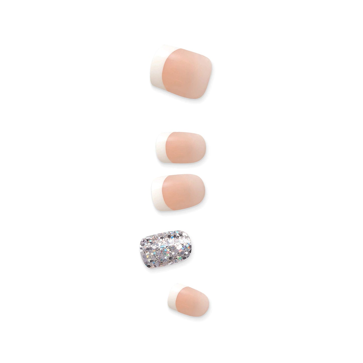KISS imPRESS Press-On Manicure, Nail Kit, PureFit Technology, Short Press-On Nails, 'Time Slip', Includes Prep Pad, Mini Nail File, Cuticle Stick, Beauty & Personal Care imPRESS