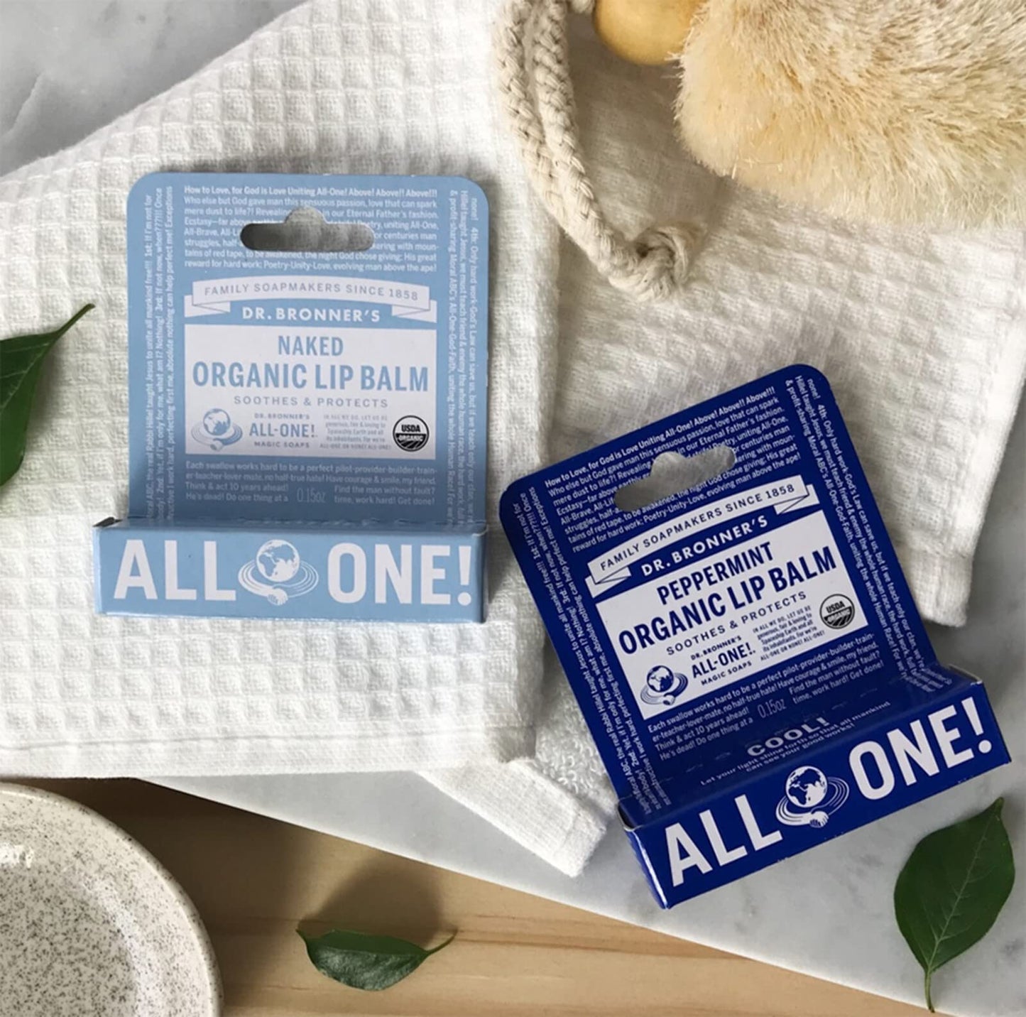 Dr. Bronner's Organic Lip Balm-Naked-0.15 oz Beauty and Personal Care Dr. Bronner's