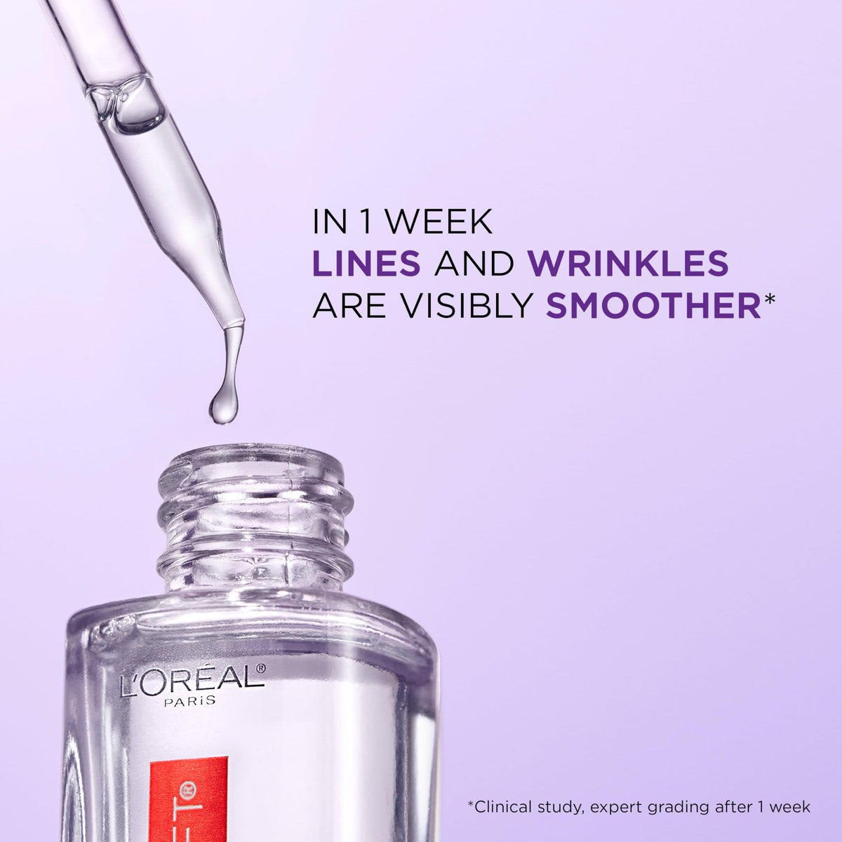 L'Oreal Paris Revitalift 1.5% Pure Hyaluronic Acid Serum for Face, Anti Aging Serum to Hydrate Skin & Reduce Wrinkles, Fragrance Free Skin Care