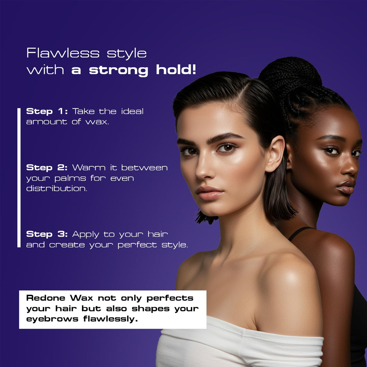 Redone Hair Styling Wax Violetta 150ml | Strong Hold & High Shine Gel Wax for Men & Women | Lavender Scent | Long Lasting Edge Control & Wet Look Hair Beauty & Personal Care Redone