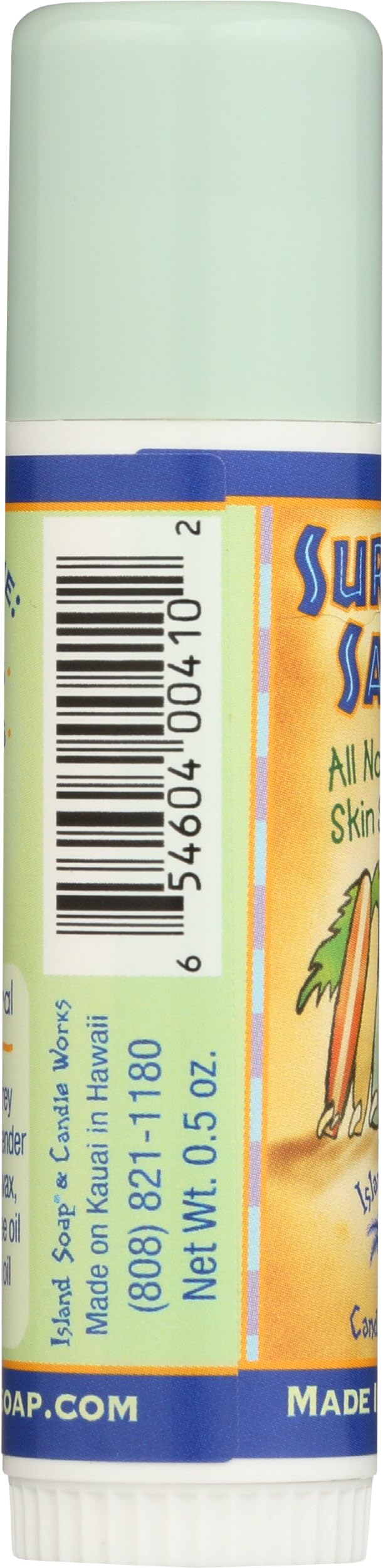 Island Soap & Candle Works Surfer’s Salve Stick - All Natural Outdoor Skin Recovery Balm - Anti Chafe Relief for Dry Skin, Sunburn, Windburn, Bug Beauty & Personal Care Island Soap & Candle Works