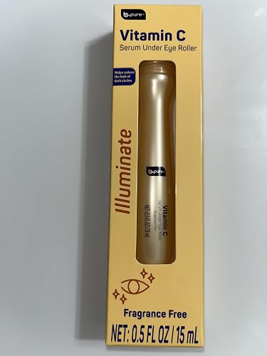 B.pure Vitamin C Serum Under Eye Roller, Fragrance Free, Helps Reduce Dark Circles, 0.5 FL OZ Beauty & Personal Care b.pure