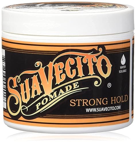 Suavecito Pomade Firme (Strong) Hold 5 oz, 1 Pack - Strong Hold Hair Pomade For Men - Medium Shine Water Based Flake Free Hair Gel - Easy To Wash Out Beauty & Personal Care Suavecito