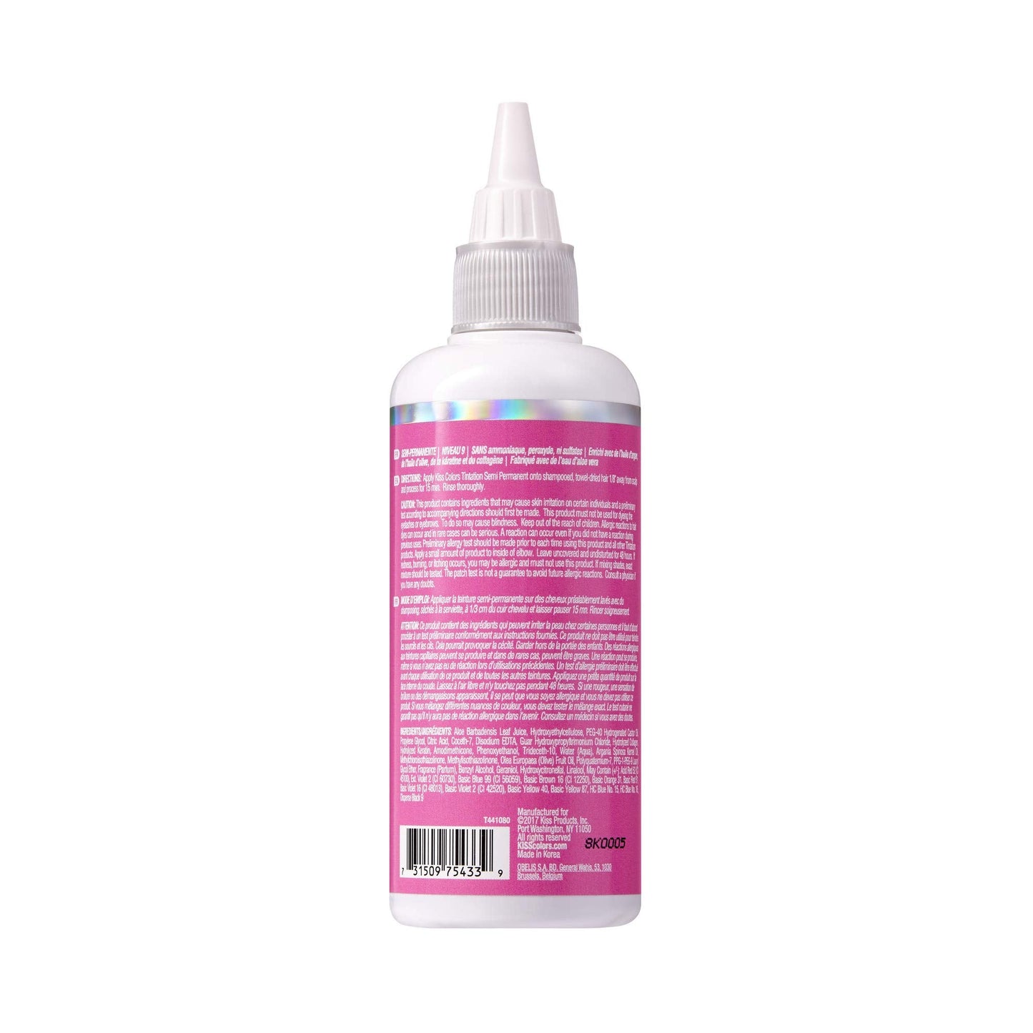 Red by Kiss Tintation Semi-Permanent Hair Color, Aloe Vera Water Based, Argan Oil, Olive Oil, Collagen & Keratin, Long-Lasting Color Dye (Pink Petal Beauty & Personal Care Red By Kiss