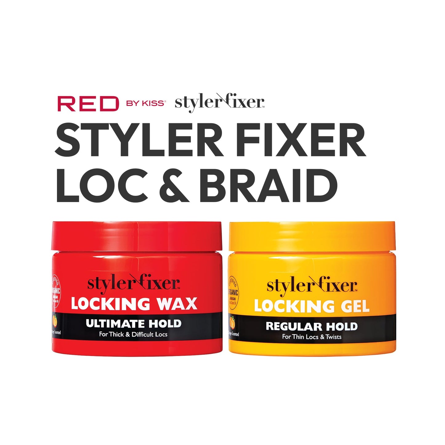 Red by Kiss Hold Locking Gel Ultimate Hold for Thin Locs & Twists, Hydrating, Conditioning, Non-Frizz, Non-Flaking, No Build-Up, Enriched Beauty & Personal Care Red by Kiss