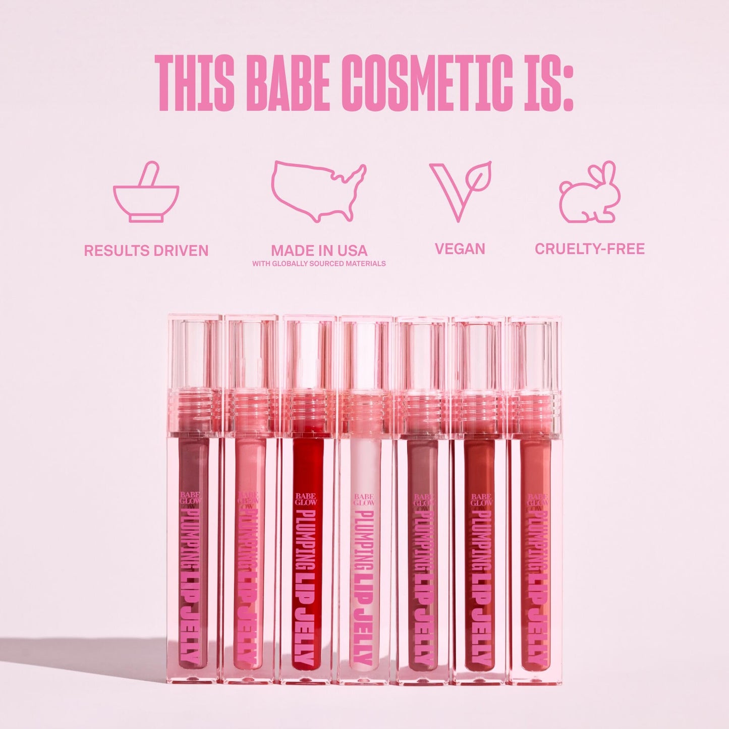 BABE ORIGINAL Plumping Lip Jelly for Fuller Looking Lips | Lip Gloss with Peptides Hyaluronic Acid Plumps & Hydrates Lips | Cruelty-Free, Vegan Beauty & Personal Care BABE ORIGINAL