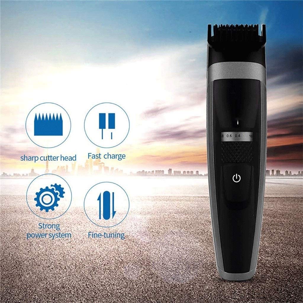 ZUIAI Rechargeable Hair Clipper, Men's Washable Hair Clipper, Professional Blade, Adult Shaving Hair Clipper (black) Beauty and Personal Care ZUIAI