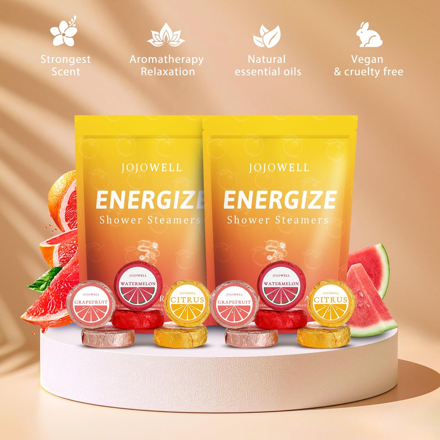 Shower Steamers Aromatherapy with Essential Oils - 12 Pack Birthday Gifts for Women, Home Spa Self Care Christmas Gift for Women Who Have Everything Beauty and Personal Care JoJowell