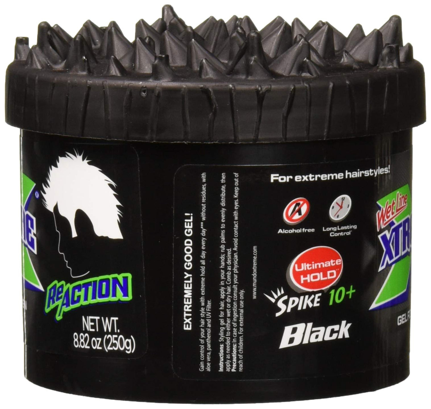 Wet Line Xtreme Reaction Black Ultimate Hold Gel, 8.8 Ounce Beauty & Personal Care Wetline