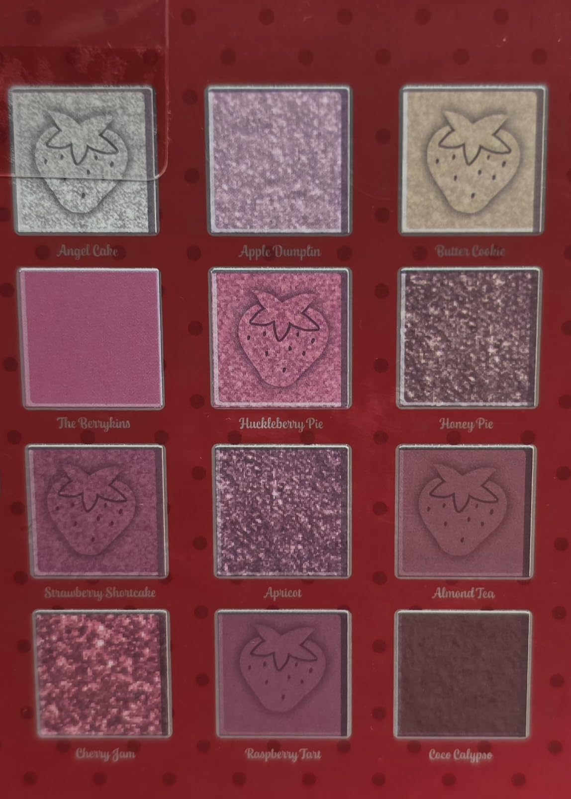 Taste Beauty Strawberry Shortcake Holiday Edition Eyeshadow Palette, 12 Shimmering Colors with Mirror, Angel Cake, Apple Dumplin, Butter Cookie… Beauty & Personal Care Taste Beauty