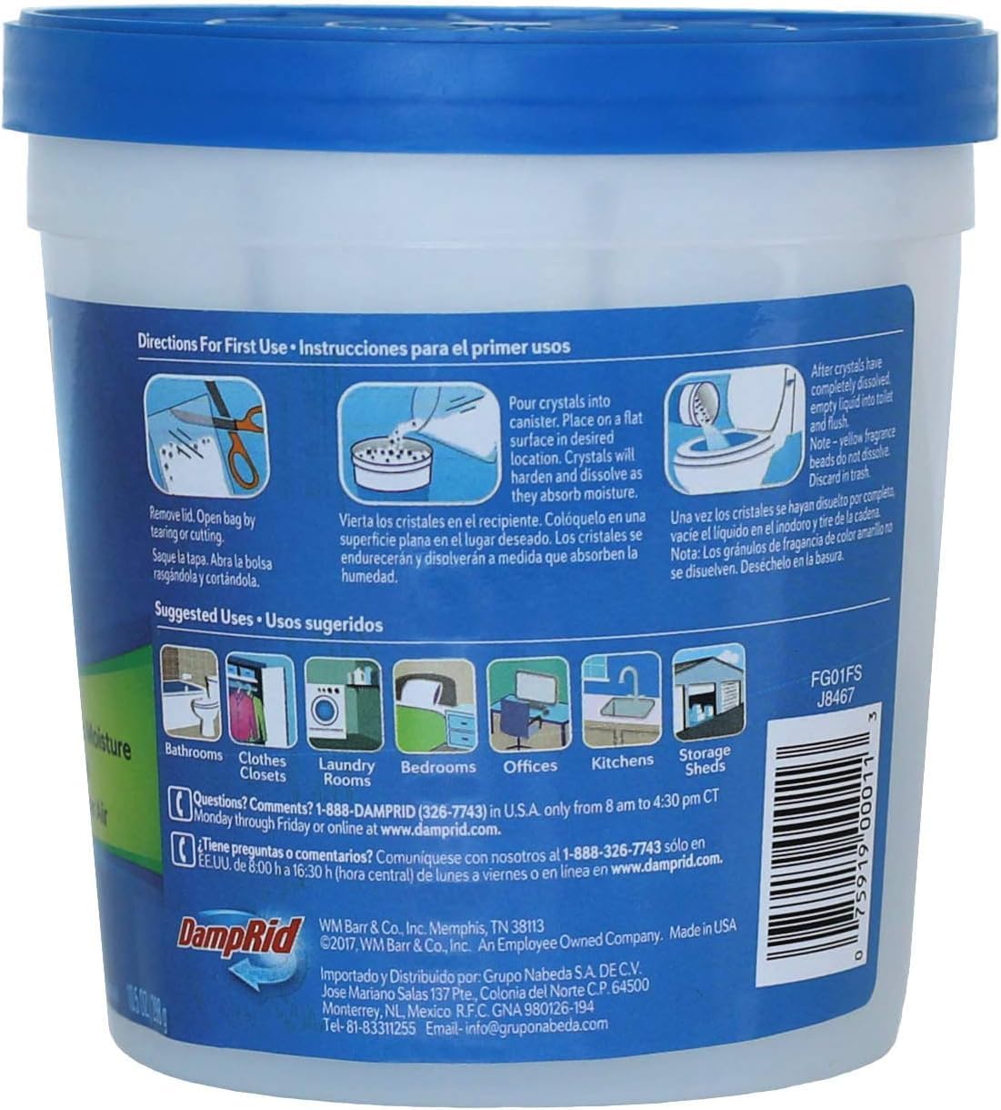 DampRid Moisture Absorber Fresh Scent 11 oz Beauty and Personal Care DampRid