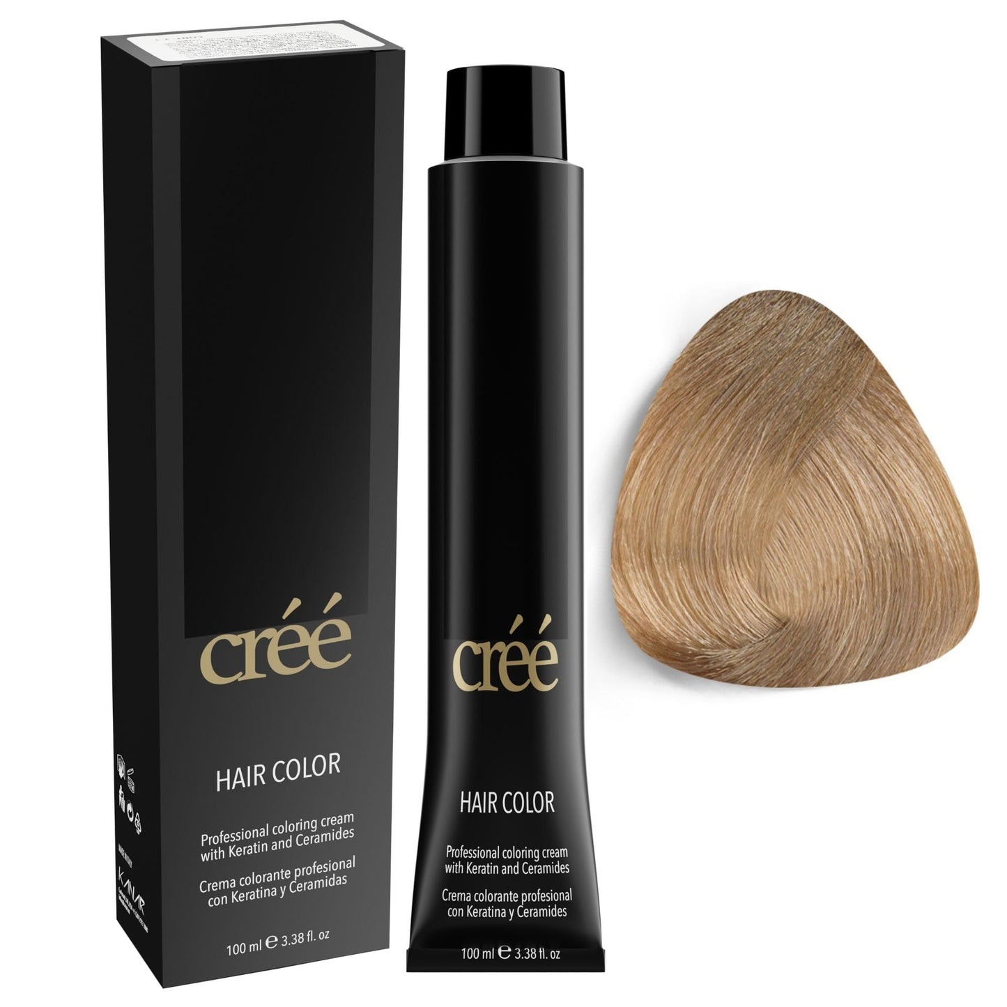 Cree Professional 9.7 - Very Light Sand Blond Permanent Hair Color - Long Lasting, Rich Vibrant - Gray Coverage 100ml - 3.4 fl.oz. Beauty & Personal Care Créé