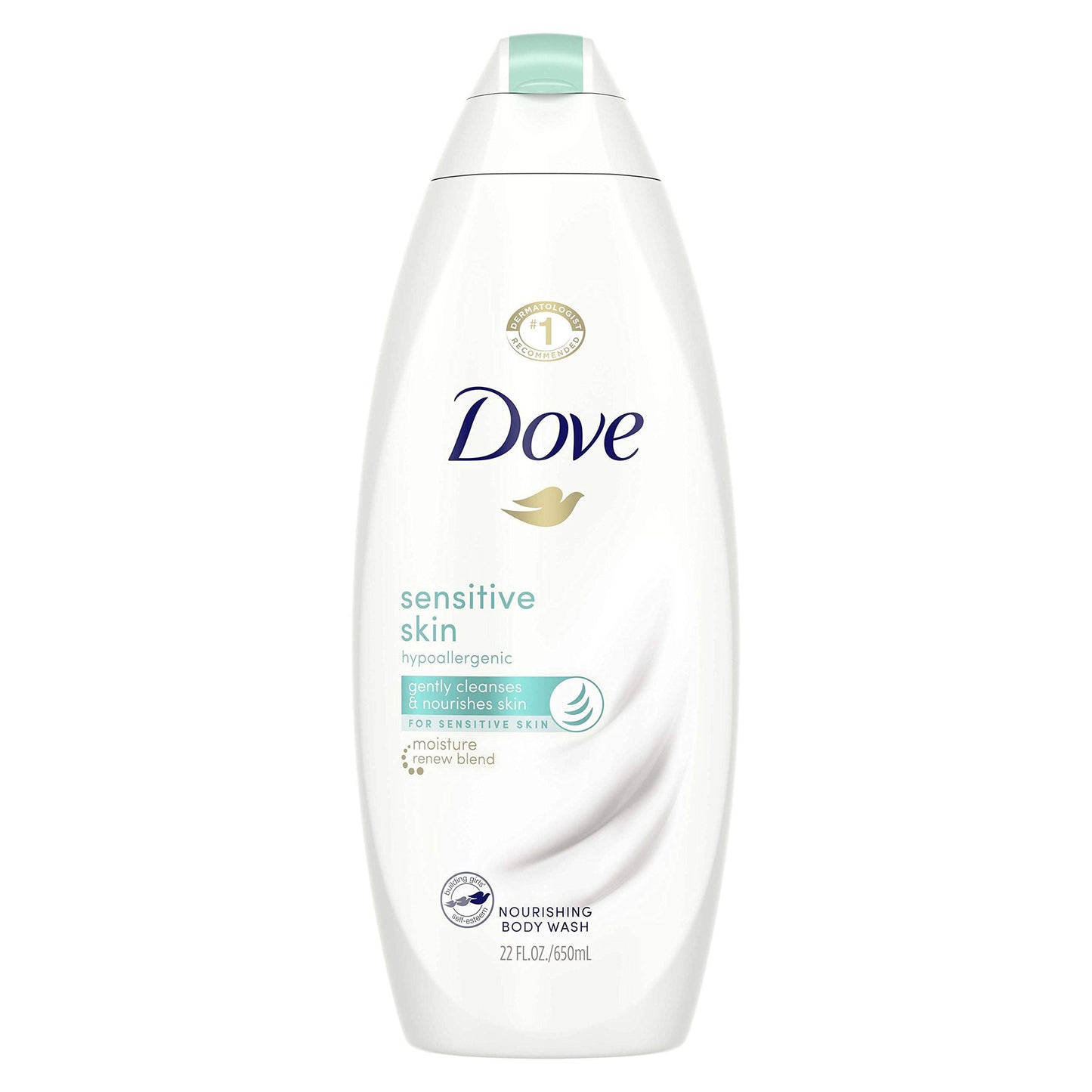 Dove Hypoallergenic and Sulfate Free Body Wash Sensitive Skin Effectively Washes Away Bacteria While Nourishing Your Skin 22 oz Beauty & Personal Care Dove