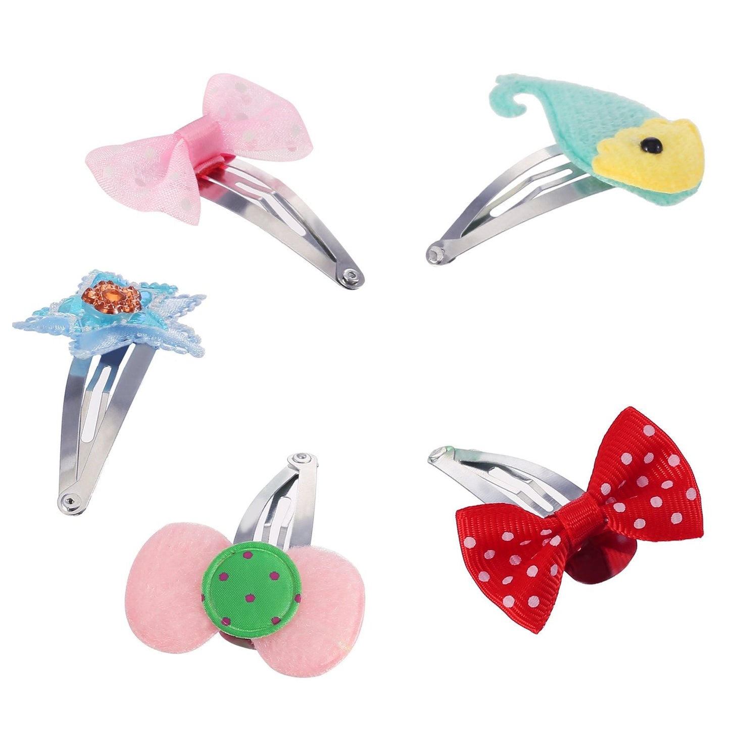 Hotop 50 Pack Snap Hair Clips Hair Barrettes for Kids, Girls and Women, 50 mm (Silver) Beauty & Personal Care Hotop