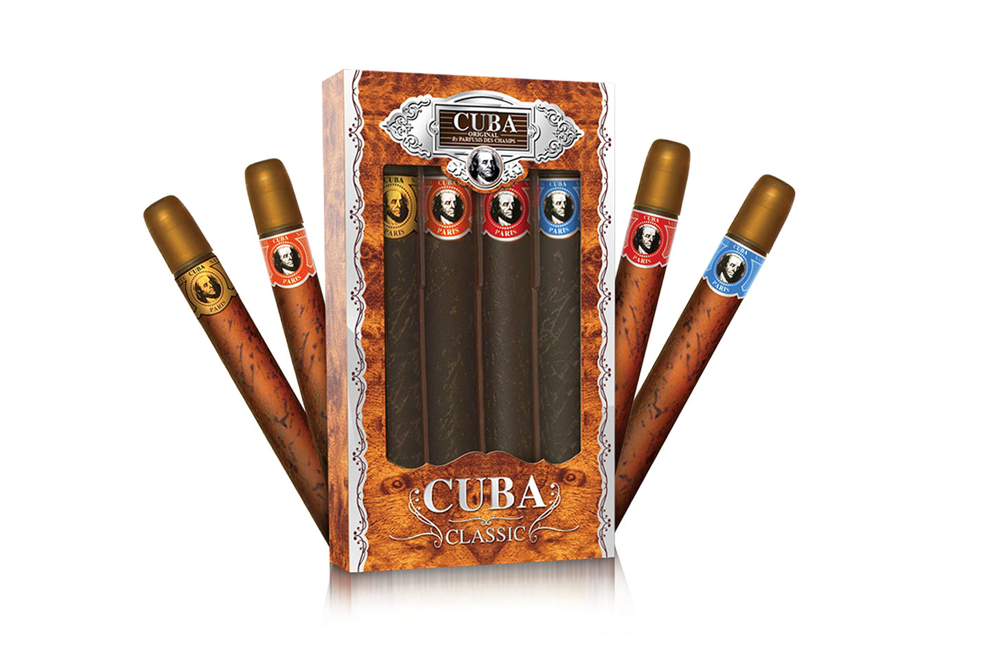 Cuba Original 4-Piece Set for Women, 4 X 1.17 Oz (Gold/Blue//Red/Orange) Beauty & Personal Care Cuba