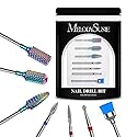 MelodySusie Nail Drill Bits Set, 7pcs Tungsten Carbide Diamond Nail Drill Bits for Acrylic Nails Poly Gel Cuticle Remove, 3/32'' Professional Nail Beauty & Personal Care MelodySusie