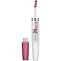 Maybelline Super Stay 24, 2-Step Liquid Lipstick Makeup, Long Lasting Highly Pigmented Color with Moisturizing Balm, Very Cranberry, Ruby Red, 1 Count Beauty & Personal Care MAYBELLINE