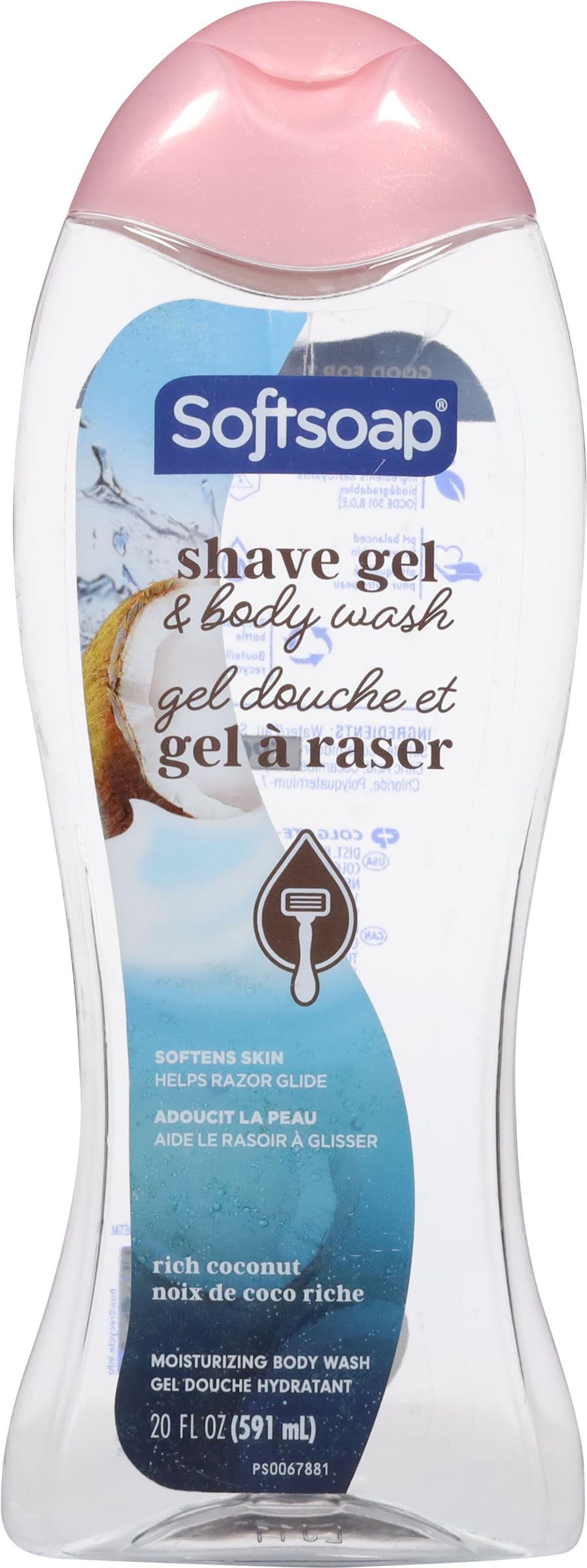 SOFTSOAP SHAVE GEL & BODY WASH 2IN1 COCONUT 20 OZ Beauty & Personal Care Softsoap