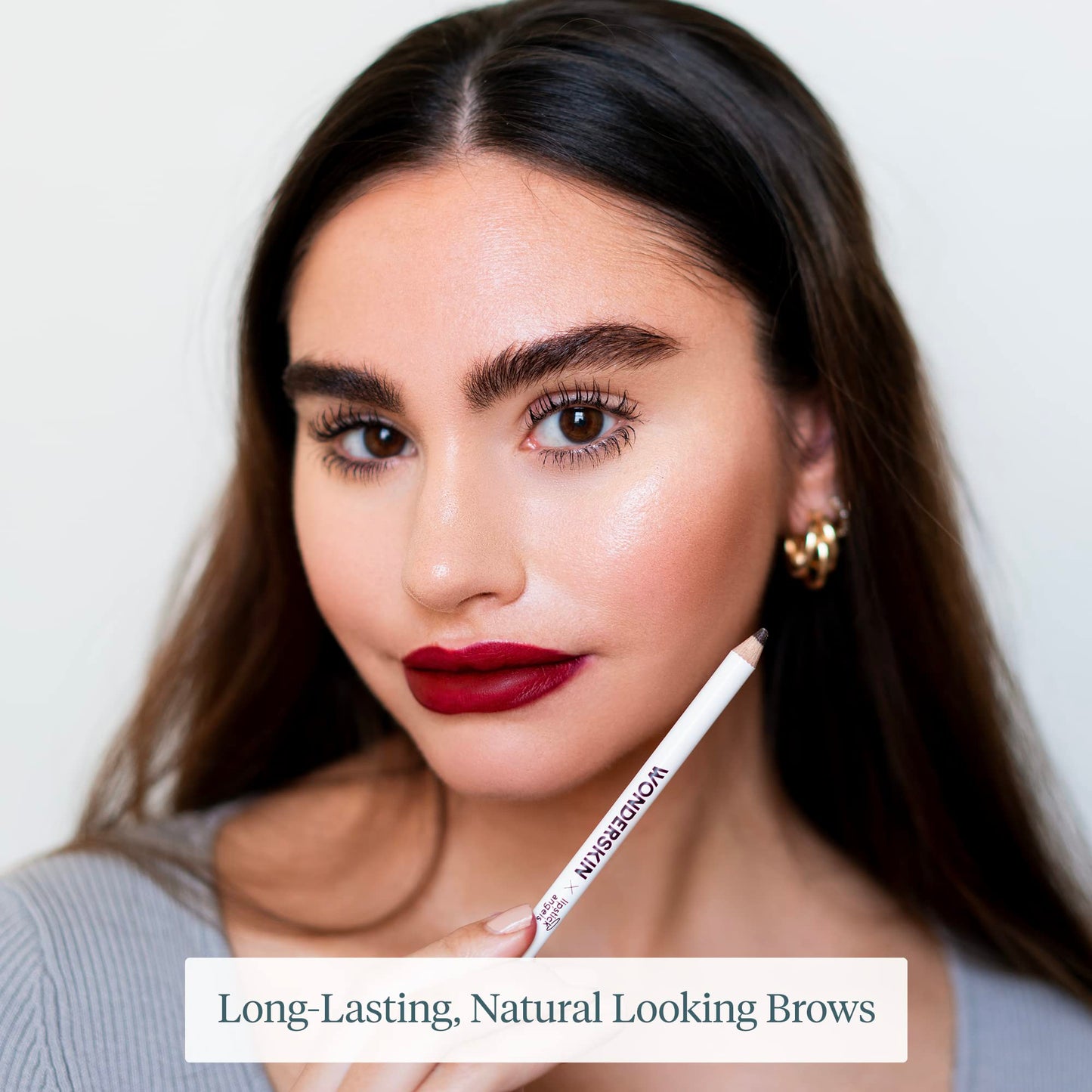 WONDERSKIN Eyebrow Pencil - Sharpenable Brow Pencil For Natural Looking Brows, Brown Eye Makeup, Long Lasting Eyebrow Pomade (Blonde) Beauty & Personal Care Wonderskin