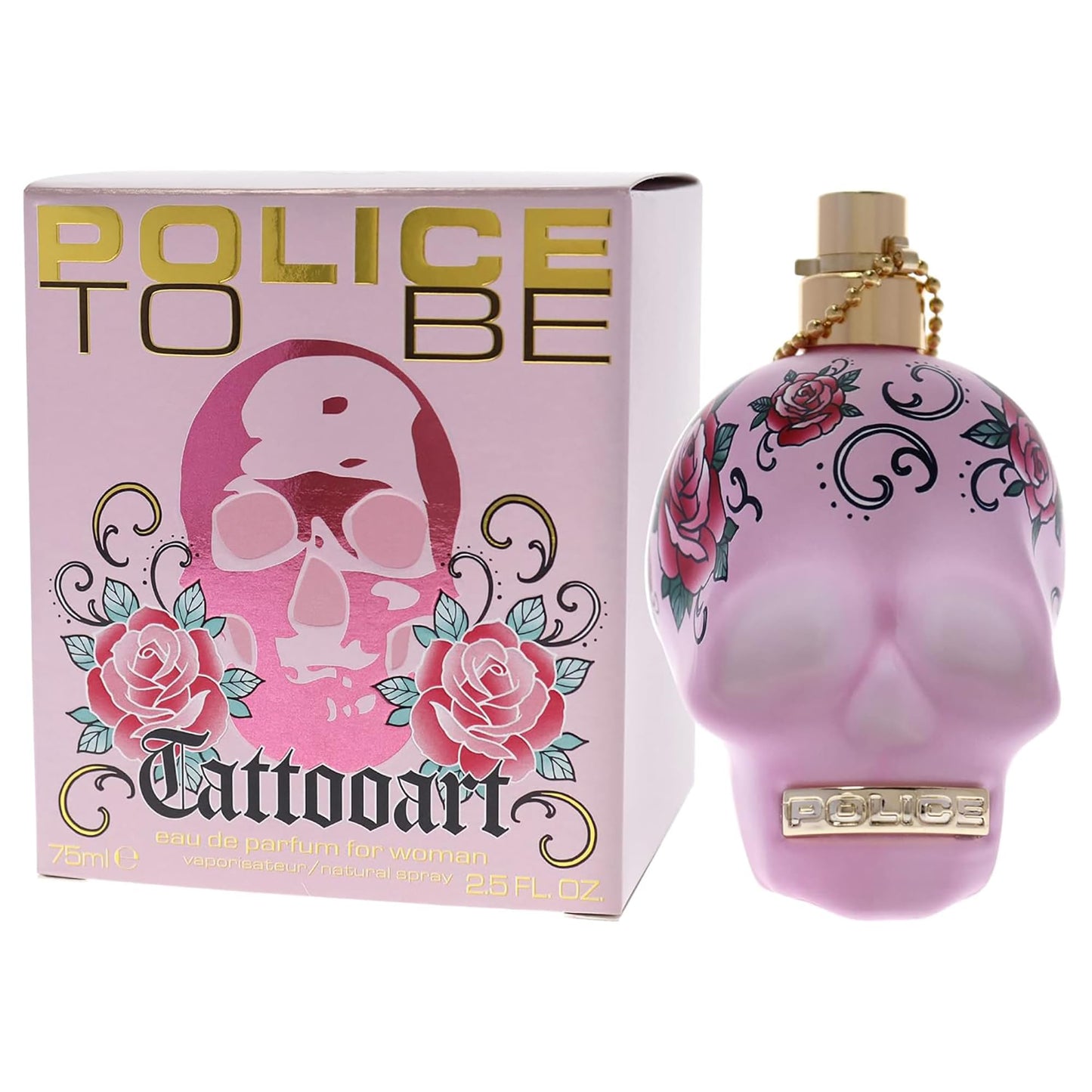 POLICE To Be Tattooart For Woman - Fragrance For Women - Floral Fruity Gourmand Scent - Creamy Sandalwood And A Powdery-Sweet Marshmallow Accord Beauty & Personal Care Police