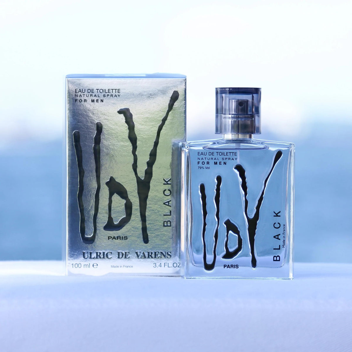 Ulric De Varens BLACK - Eau De Toilette for Men - Modern, Classic, Citrusy Scent - Woody, Adventurous Notes of Bergamot, Green Apple, White Flower Beauty & Personal Care Ulric de Varens