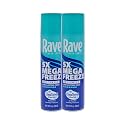 Rave 5X Mega Freeze Unscented Aerosol Hairspray by Rave - Heat Protection, Long Lasting Firm Hold - Minimizes Frizz and Static - 2 pc Beauty & Personal Care rave