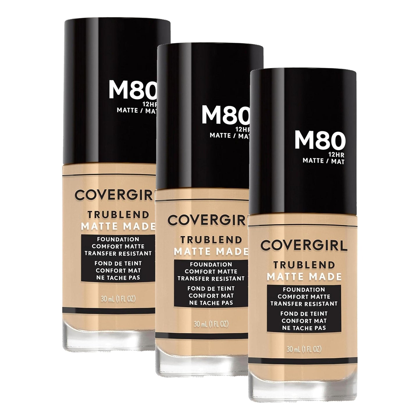 COVERGIRL TruBlend Matte Made Liquid Foundation, Caramel Beige (Pack of 3) Beauty and Personal Care COVERGIRL Default Title