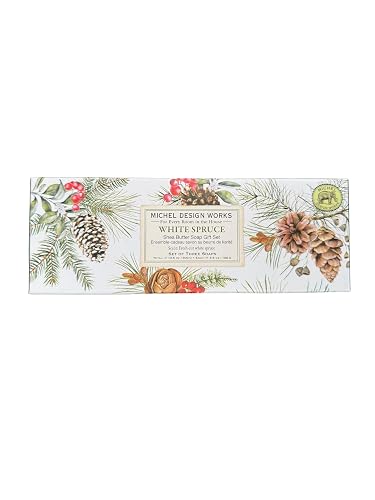 Michel Design Works Triple Shea Butter Soap Gift Set (3 Bars) (White Spruce) Beauty & Personal Care Michel Design Works