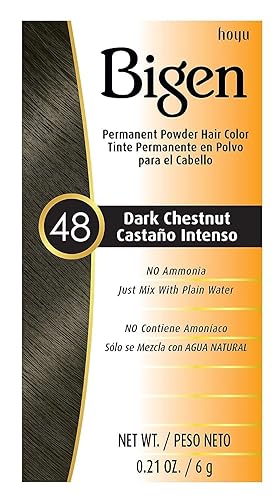 Bigen Powder Hair Color #48 Dark Chestnut 0.21oz (6 Pack) Beauty & Personal Care Bigen
