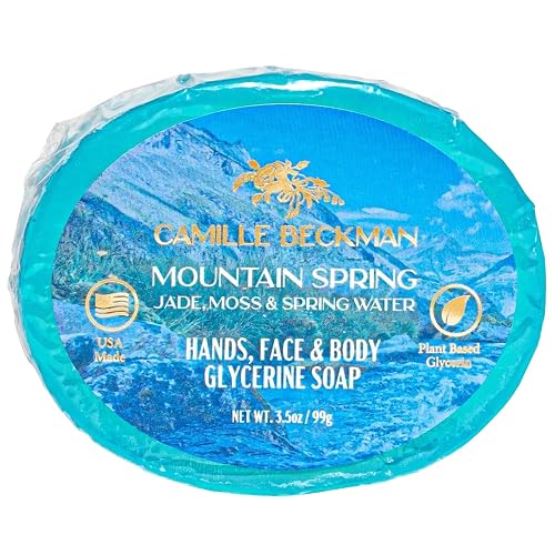 Camille Beckman, Mountain Spring Scented Glycerine Bar Soap for Hands, Face and Body, 3.5 Ounce Beauty & Personal Care Camille Beckman