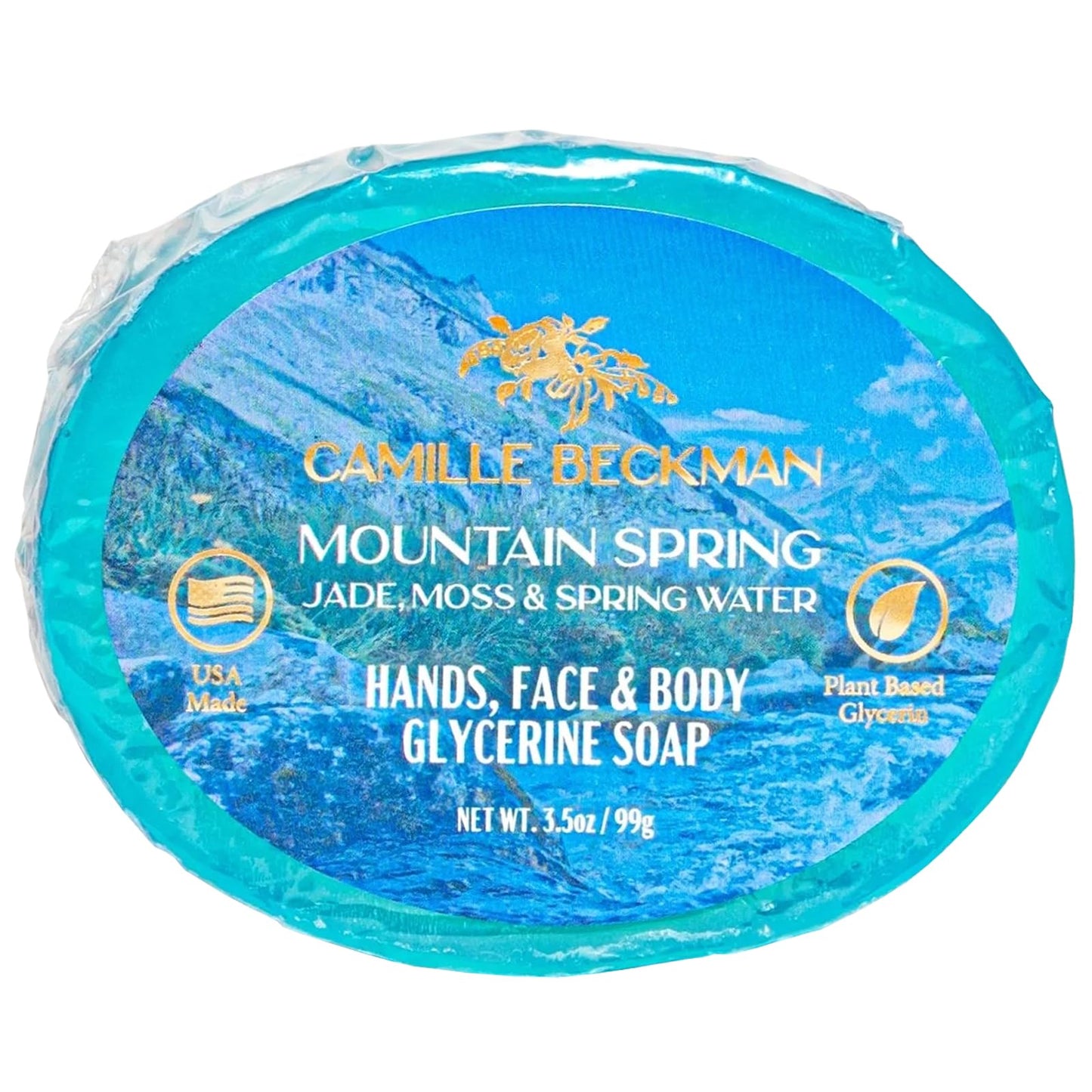 Camille Beckman, Mountain Spring Scented Glycerine Bar Soap for Hands, Face and Body, 3.5 Ounce Beauty & Personal Care Camille Beckman