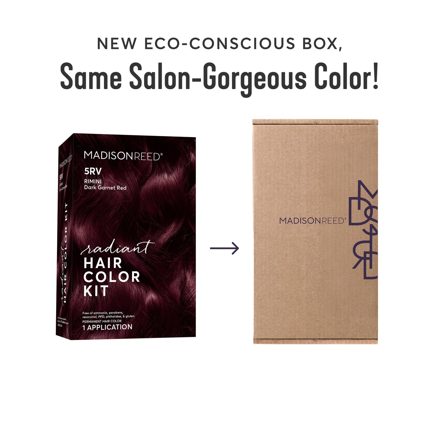 Madison Reed Radiant Hair Color Kit - 5RV Dark Garnet Red with Vibrant Red Violet Tones (Rimini Garnet) Vivid Color Permanent Hair Dye, PPD-Free Beauty & Personal Care Madison Reed