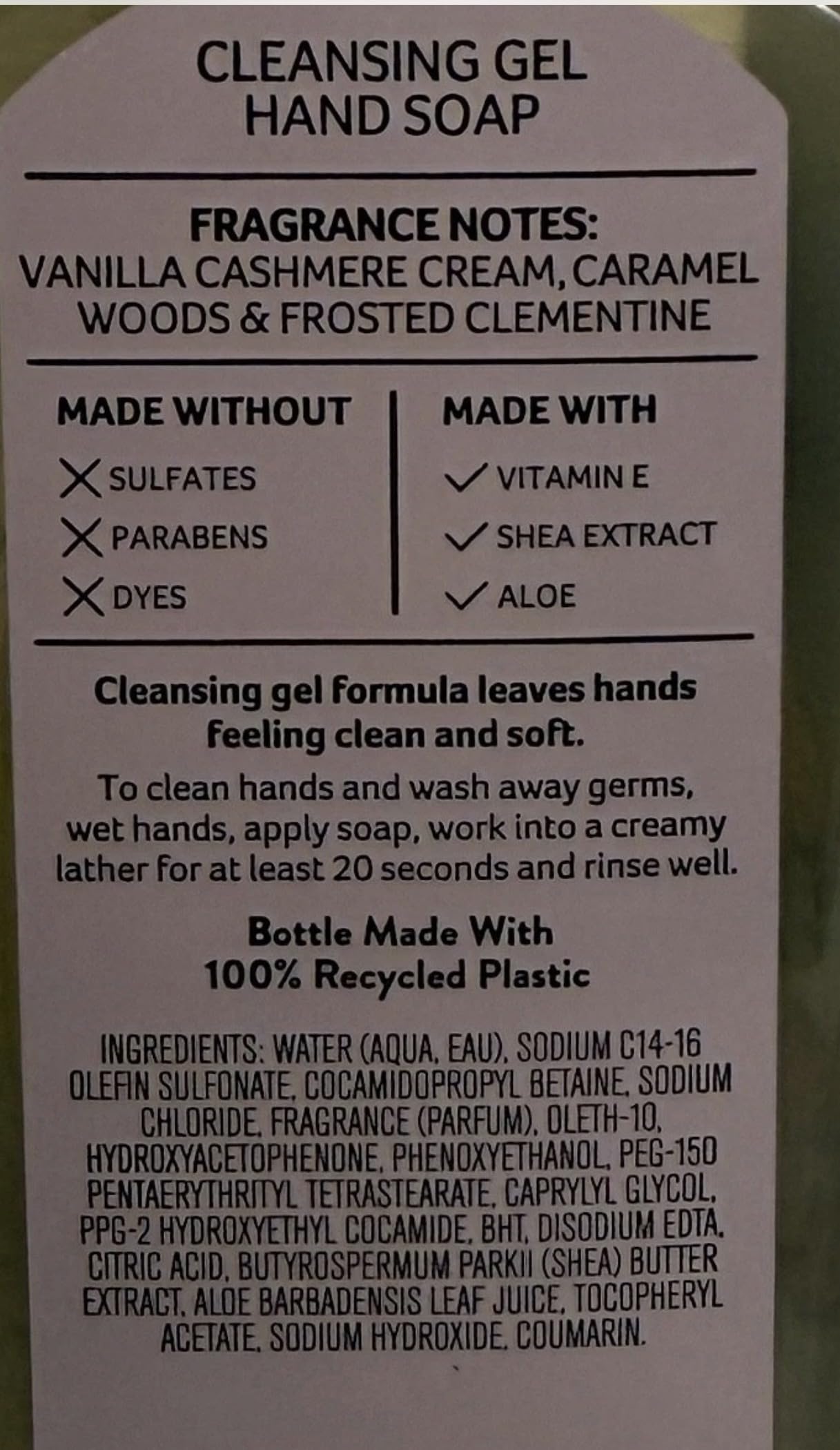 Bath and Body Works Snowflakes & Cashmere Cleansing Gel Hand Soap 8 Ounces Each Pack of 2 Beauty & Personal Care Bath & Body Works