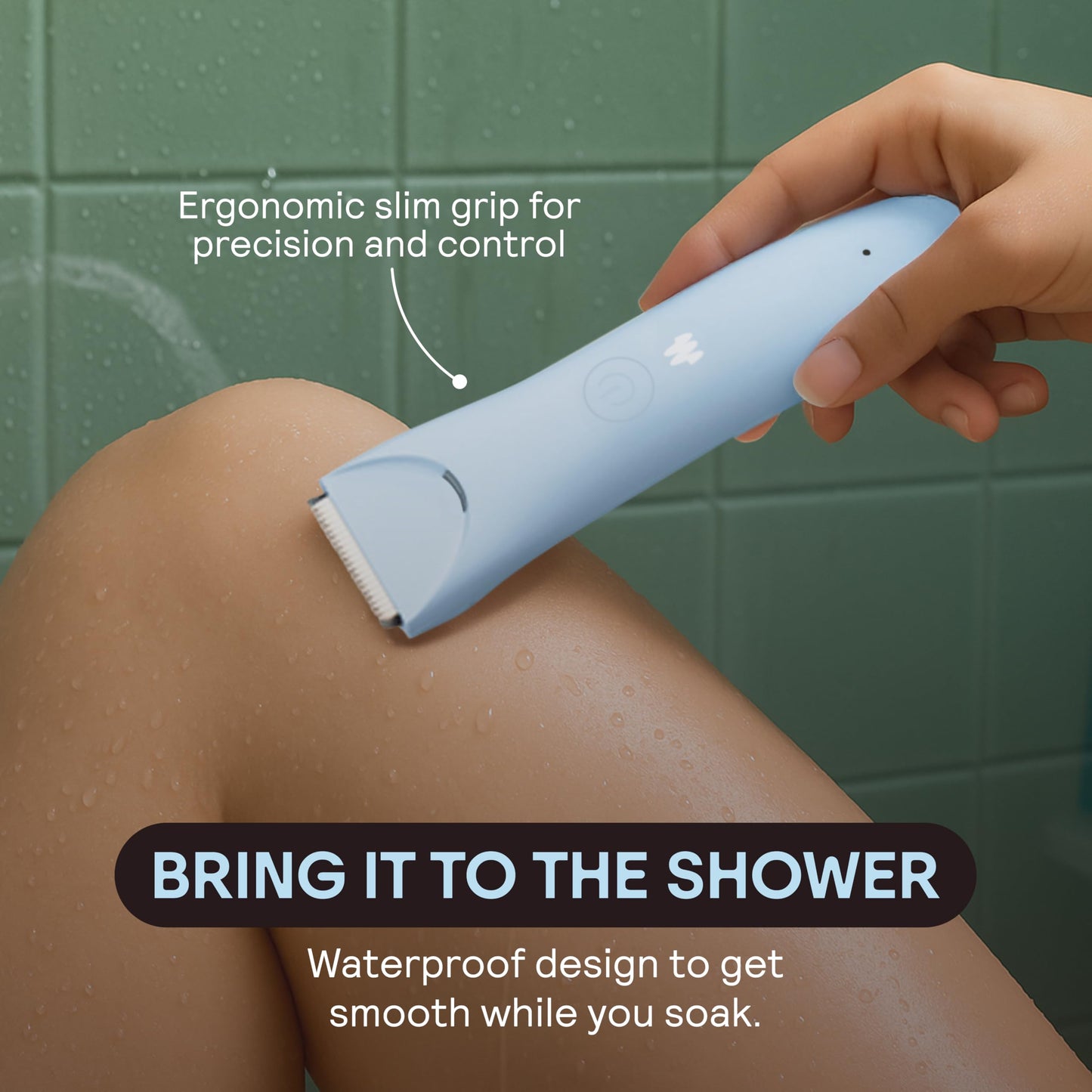 MERIDIAN Slimmer Trimmer - Electric Bikini Line & Pubic Hair Trimmer for Women, Body Hair Groomer for Intimate Areas, Legs & Underarms, Waterproof Beauty and Personal Care MERIDIAN