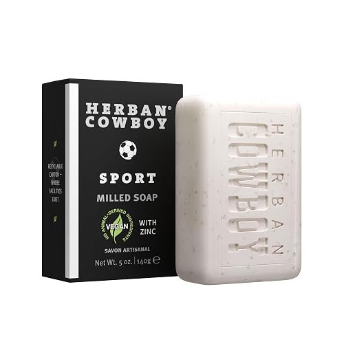 Herban Cowboy Sport Body Soap with Hints of Lemon, Lavender, and Patchouli (5 oz) Beauty & Personal Care Herban Cowboy