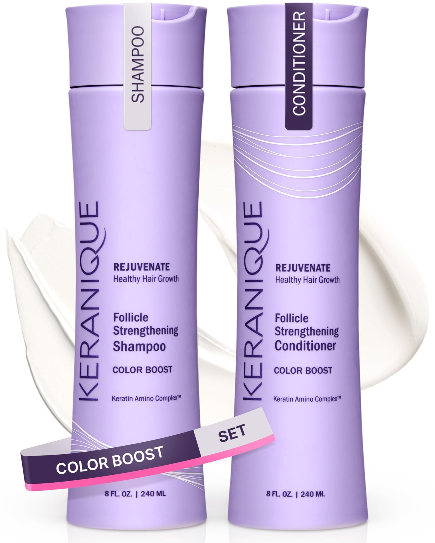 Keranique Scalp Restore Anti-Dandruff Shampoo & Scalp Calming Conditioner Set for Thinning Hair - 3% Salicylic Acid Treatment for Women - Relieves Beauty and Personal Care Keranique Default Title