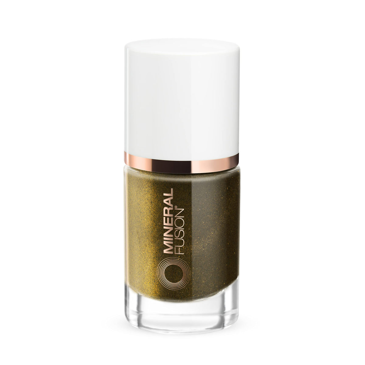 Mineral Fusion Nail Polish, Dark Glitter Gold 0.33 Fl Oz (Pack of 1)