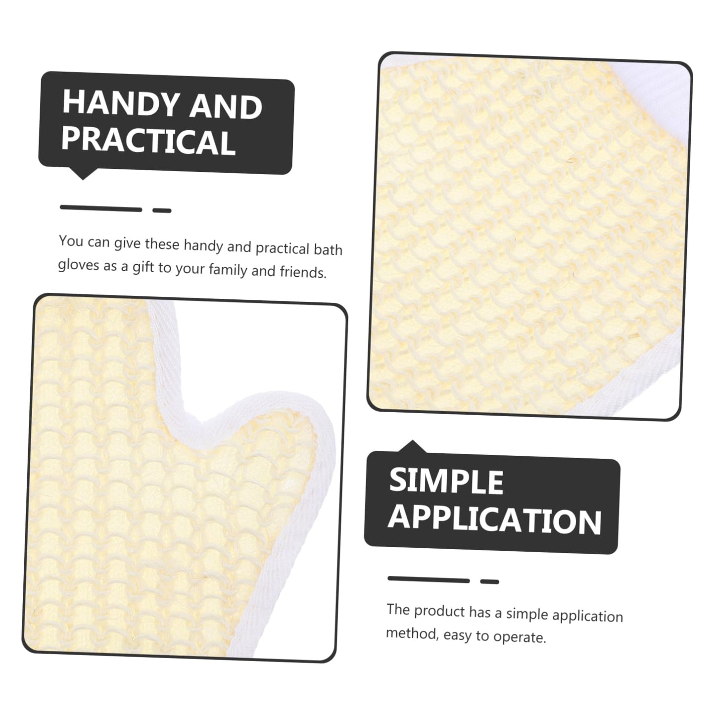 Bath Towel 2PCS Bath Gloves Shower Gloves Body Scrub mitt Body Scrub Brush Korean exfoliating Bath mitt spa Facial for face Supple s Chenille Cloth Beauty and Personal Care Beaupretty