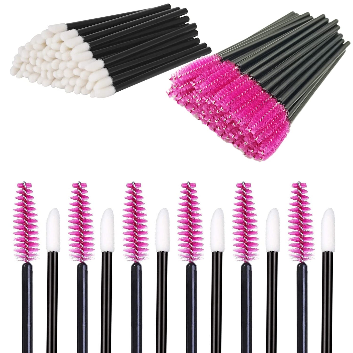 Disposable Lip Wands and Mascara Wands, 100pcs each package total 200pcs Lip Applicators Mascara Makeup Applicator Lip gloss Tool Makeup Make Up Lip Beauty & Personal Care Queen Scepter