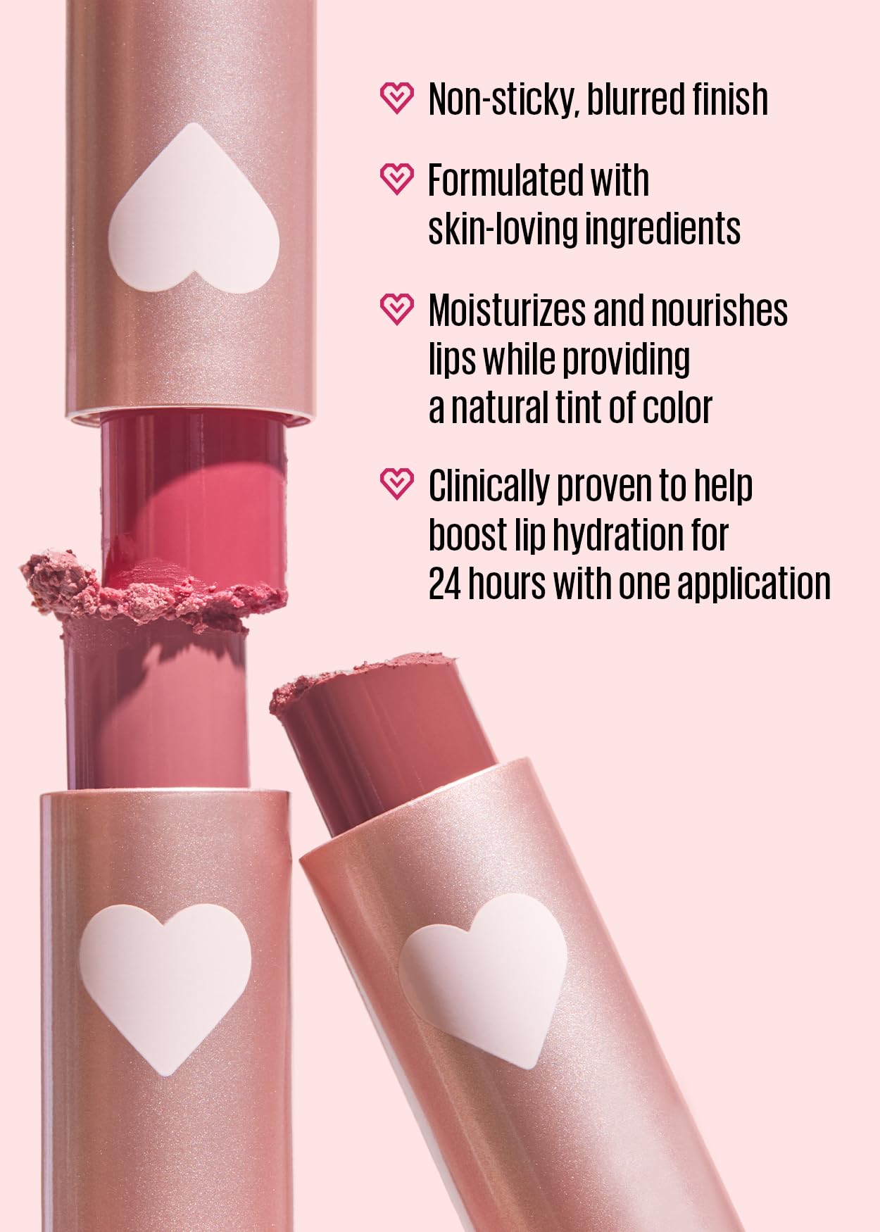 Kaja Love Blur Lip Balm - 02 Sweet Bestie - Soft & Comfort Semi-Matte Blurring Daily Color - Shea Butter, Avocado Oil, Citrus Unshiu Peel Extract Beauty and Personal Care Kaja
