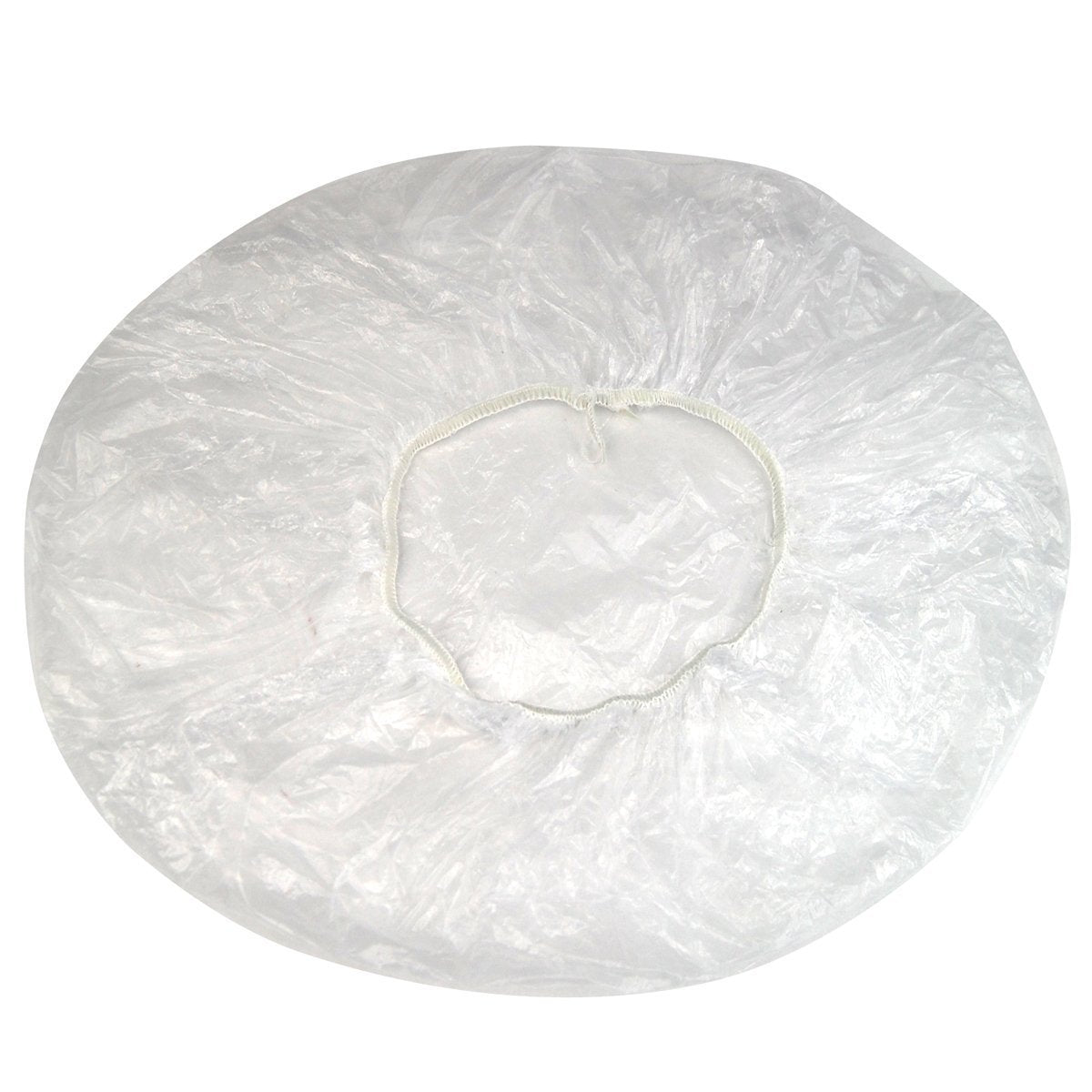 Disposable 100 Pcs Plastic Waterproof Clear Shower Caps Bath Shower Hair Caps For Women and Men Beauty & Personal Care Wresty