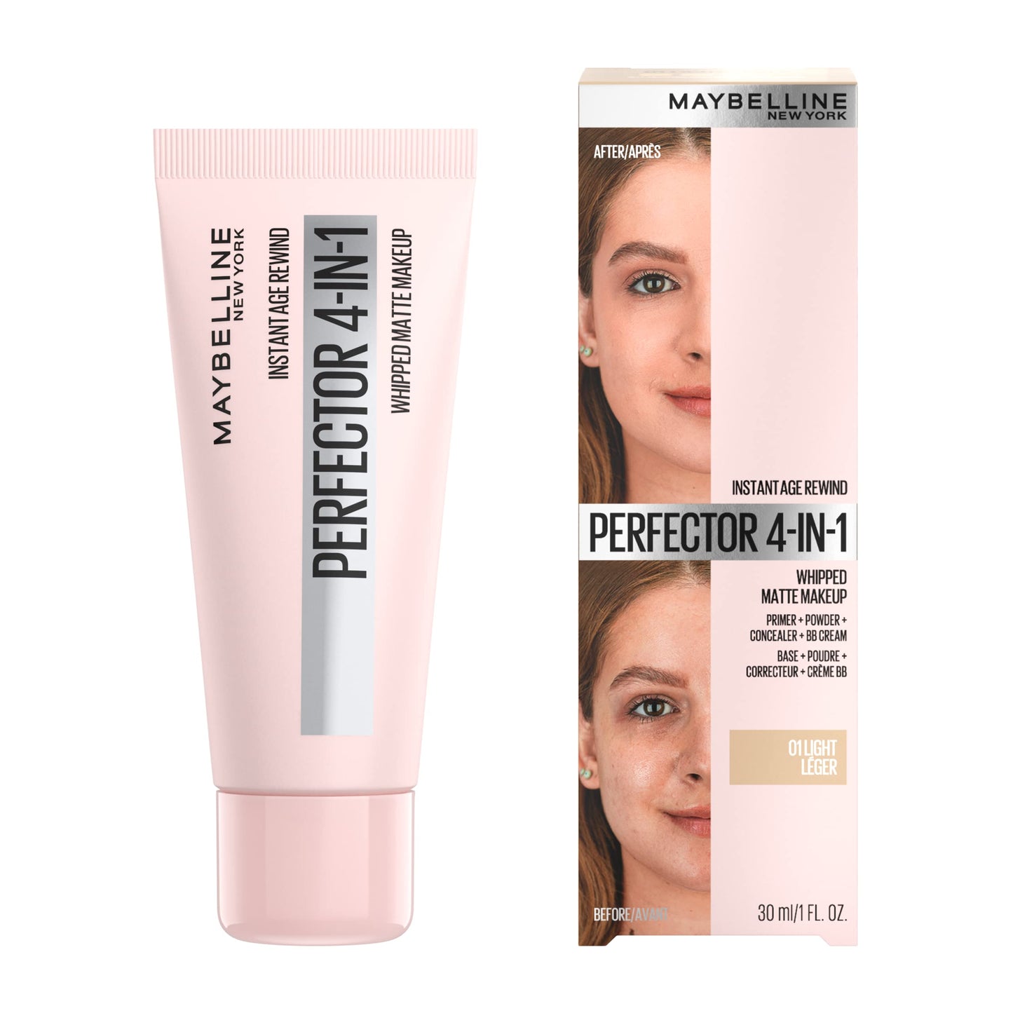 Maybelline Instant Age Rewind Instant Perfector 4-In-1 Matte Makeup, 01 Light, 1 Count Beauty & Personal Care MAYBELLINE