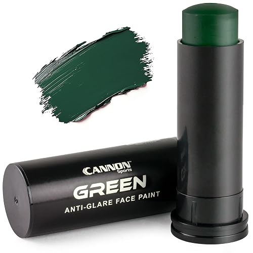 Cannon Sports Face Body Paint Stick for Football Baseball Softball Lacrosse Hockey - Sweatproof, Long-Lasting, Anti-Glare (Green) Beauty & Personal Care Cannon Sports