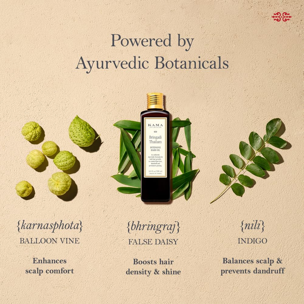Kama Ayurveda Bringadi Tailam Oil, 200ML Beauty & Personal Care KAMA AYURVEDA