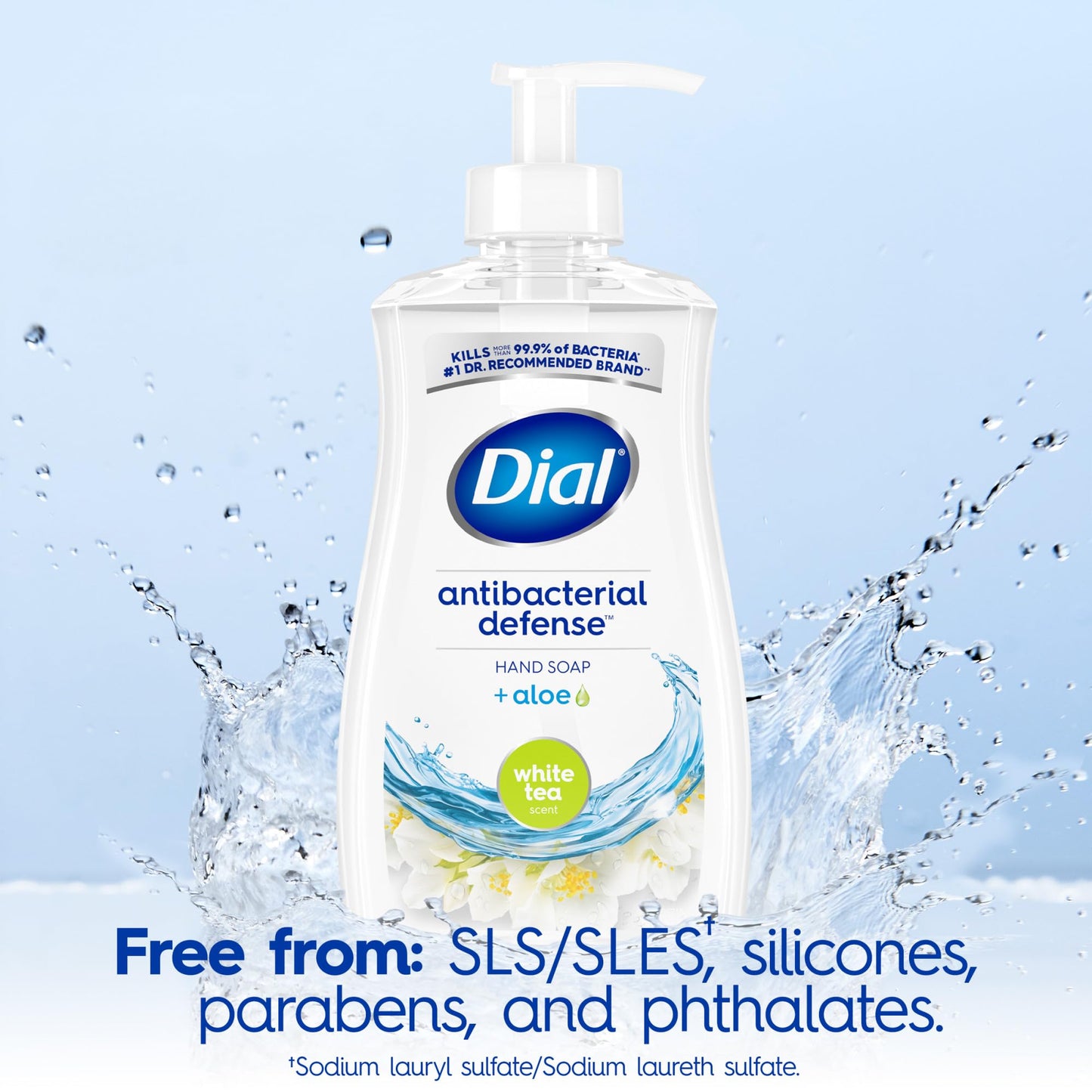 Dial Antibacterial Liquid Hand Soap, White Tea, 11 fl oz (Pack of 4) Beauty & Personal Care Dial