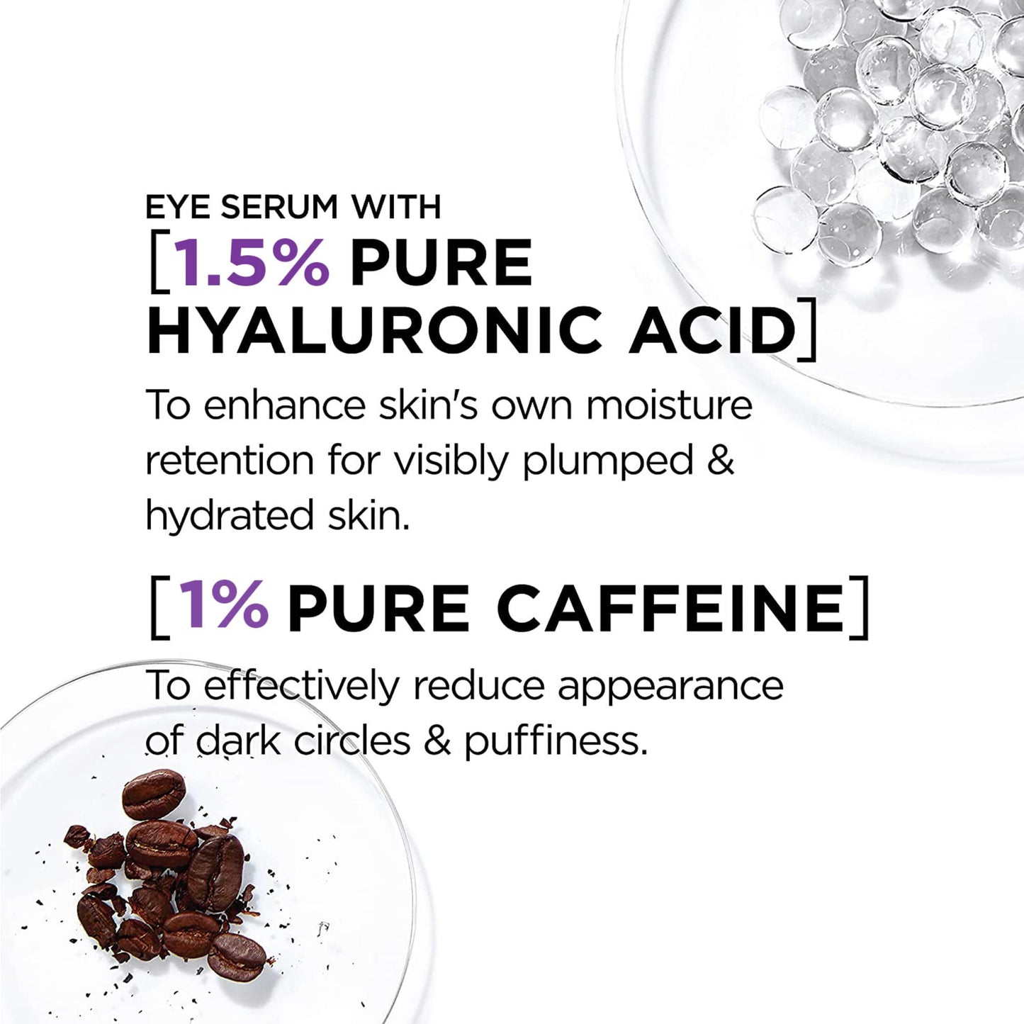 L'Oreal Paris Revitalift Derm Intensives Hyaluronic Acid + Caffeine Hydrating Eye Serum, 0.67 Fl. Oz. Beauty & Personal Care L'Oreal Paris
